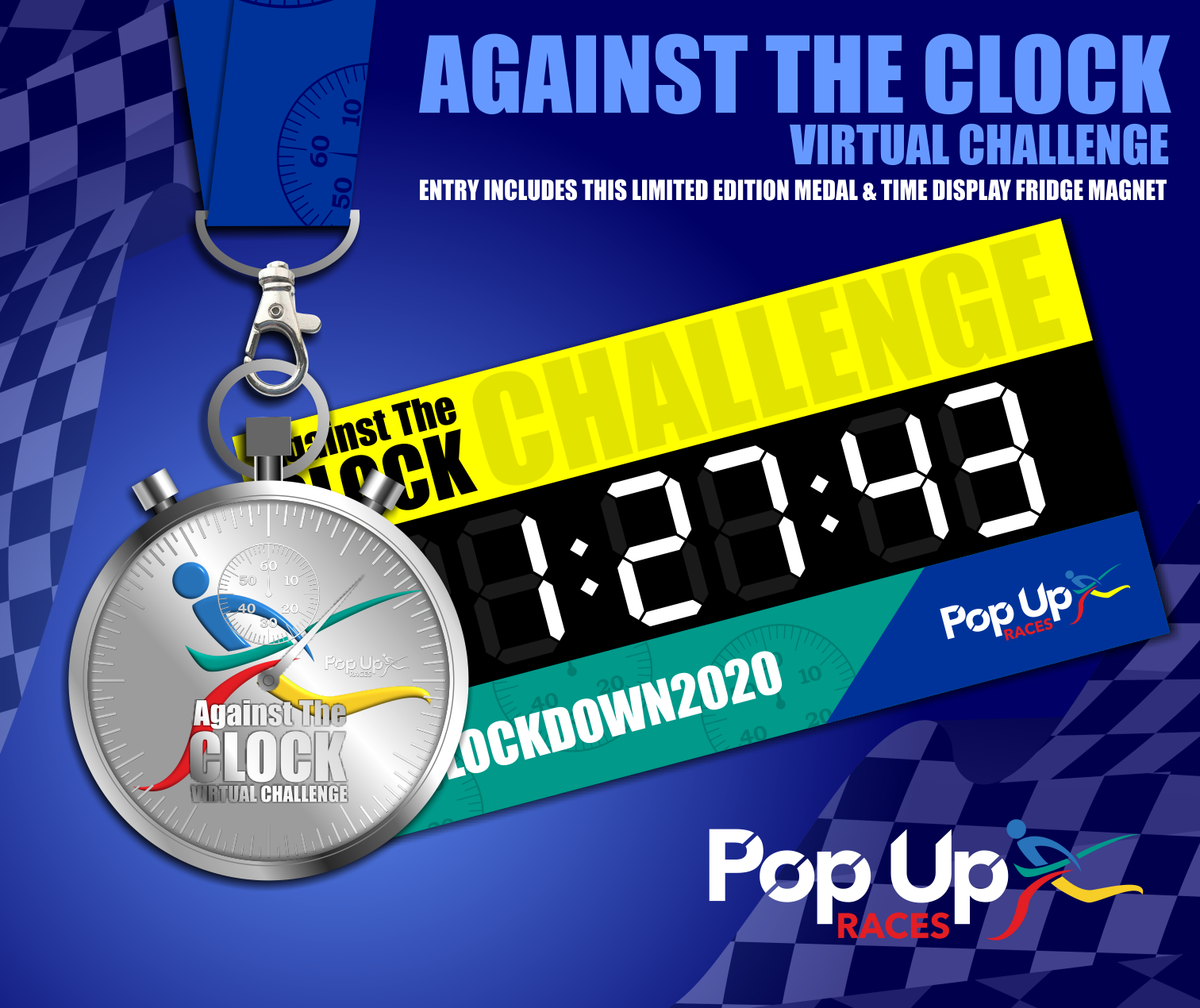 "AGAINST THE CLOCKJune" Virtual Run Pop Up Races