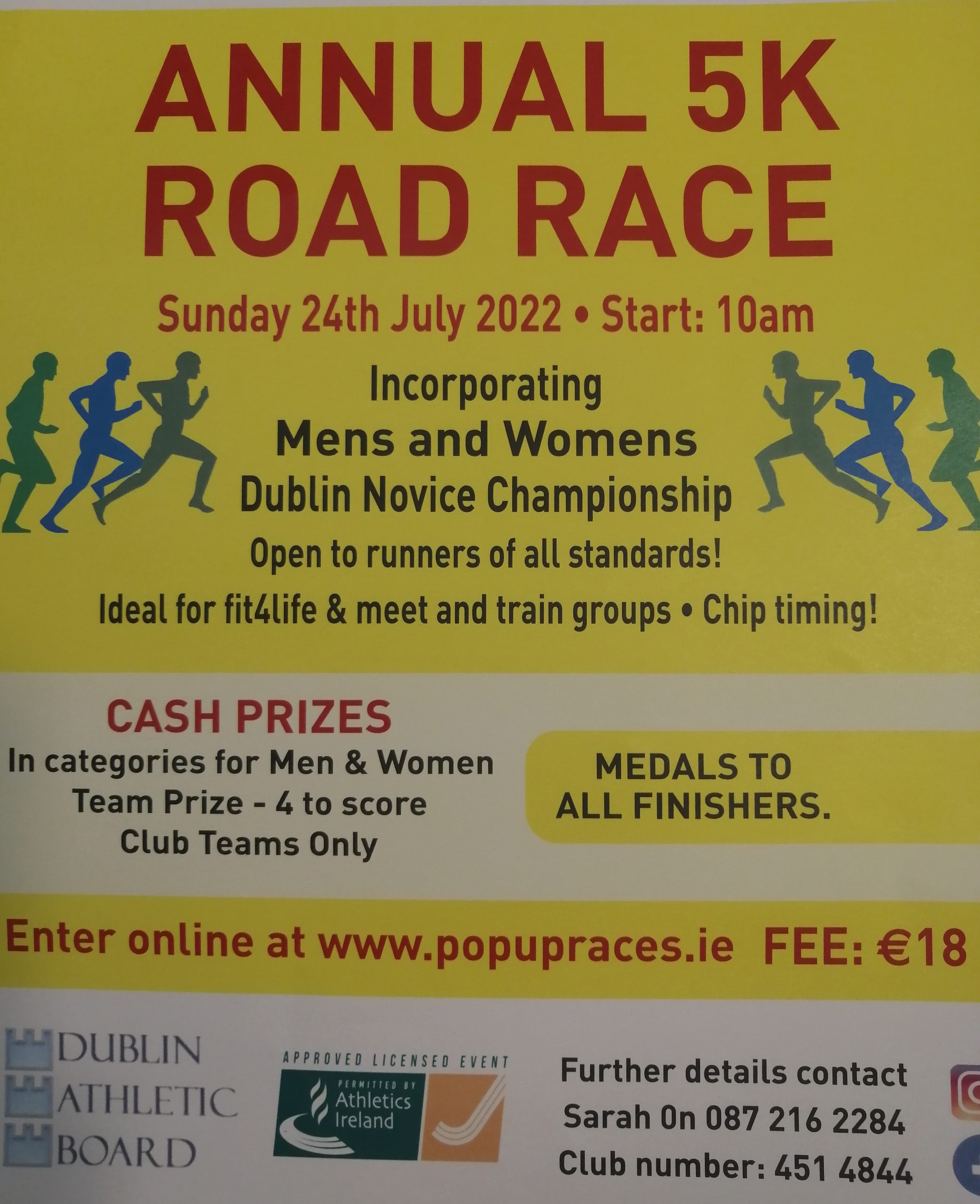 Tallaght AC Road Race 2022 Pop Up Races